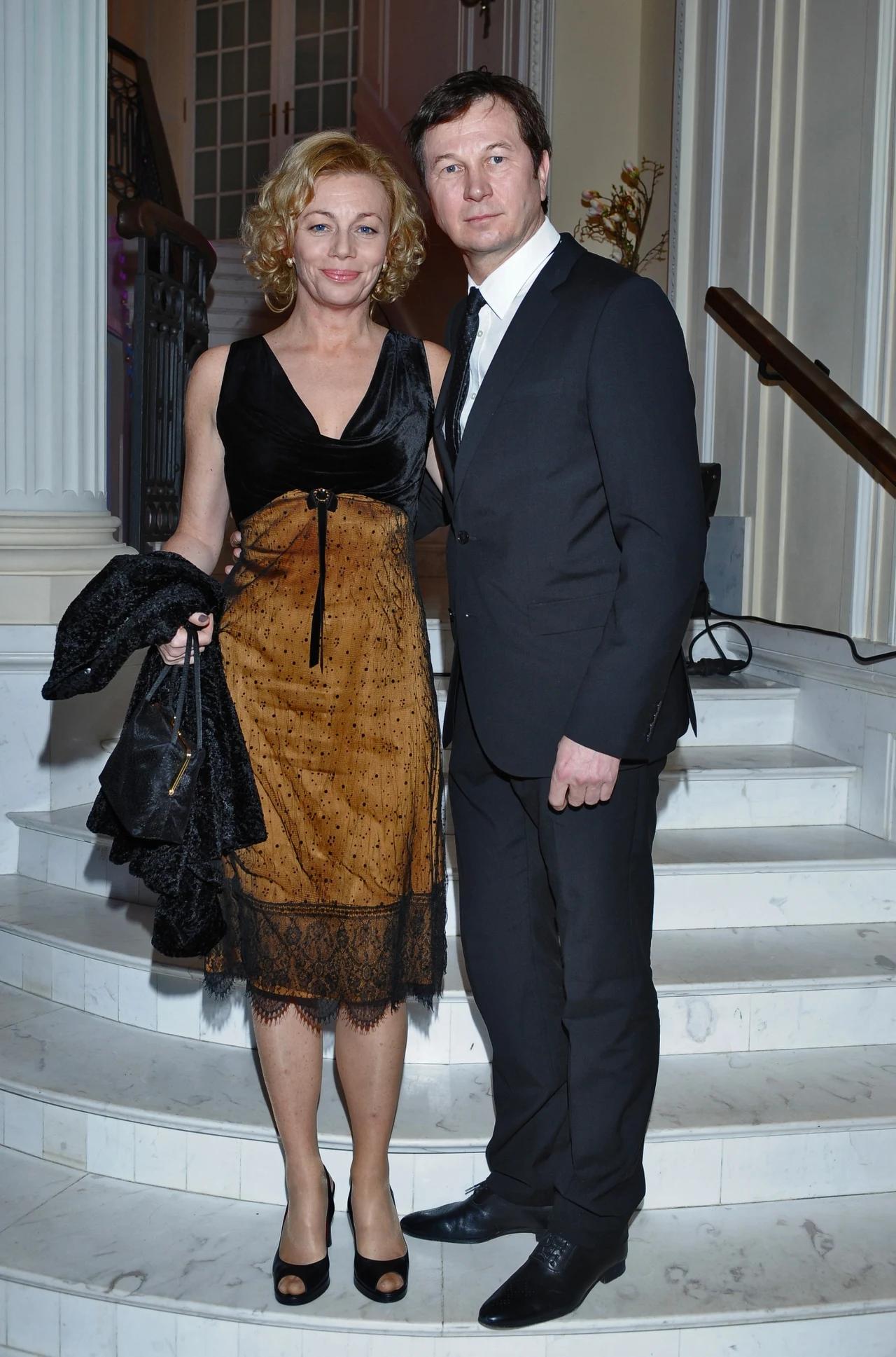 Piotr Cyrwus z żoną Piotr Cyrwus z żoną