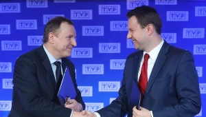 JAcek Kurski i Arkadiusz Wiśniewski podpisali umowę na organizację Krajowego Festiwalu Polskiej Piosenki w Opolu