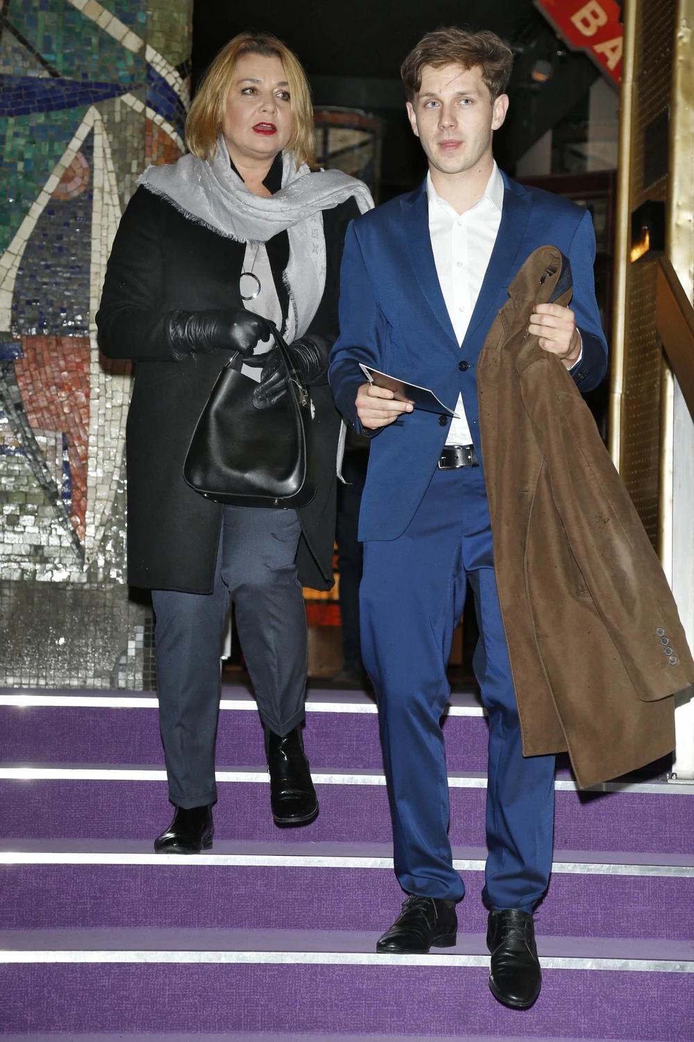 Małgorzata Ostrowska-Królikowska z synem  Małgorzata Ostrowska-Królikowska z synem