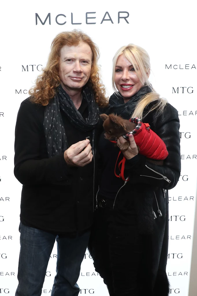 Dave Mustaine (Megadeth) z żoną Pamelą Anne Casselberry 