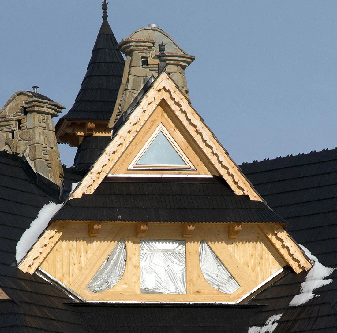 Dom w typowym stylu góralskim