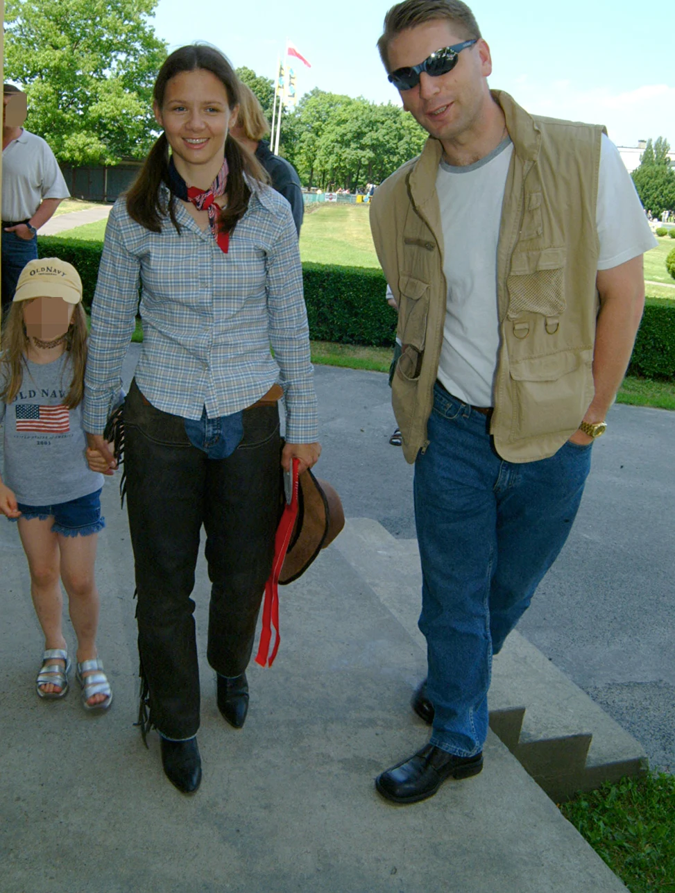 Kinga Rusin i Tomasz Lis z córką