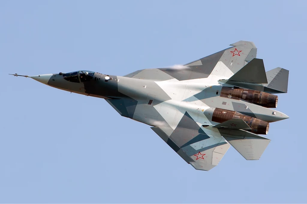 Prototyp SU-57 na pokazie lotniczym. Fot. Maxim Maksimov