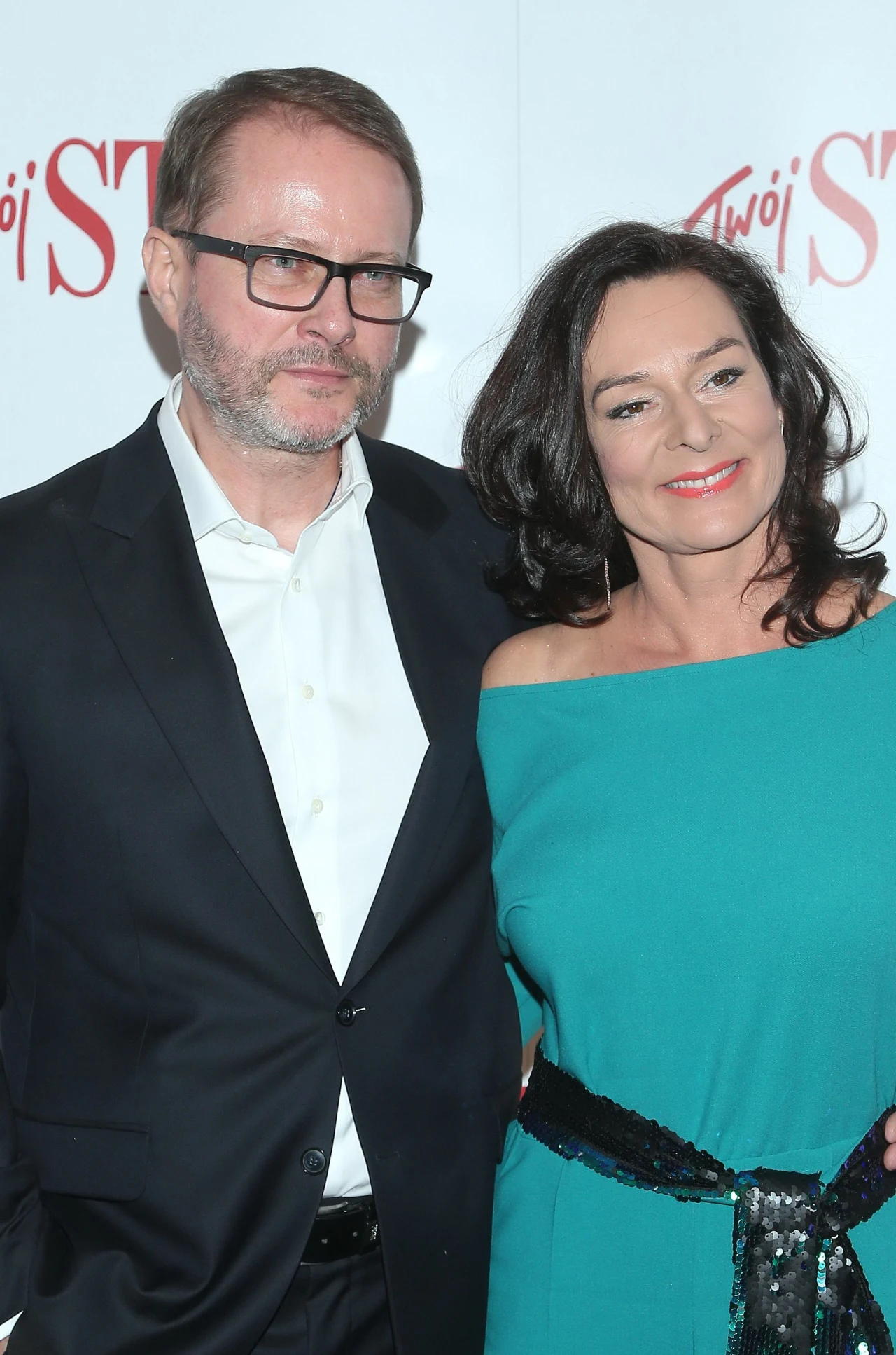 Artur Żmijewski z żoną