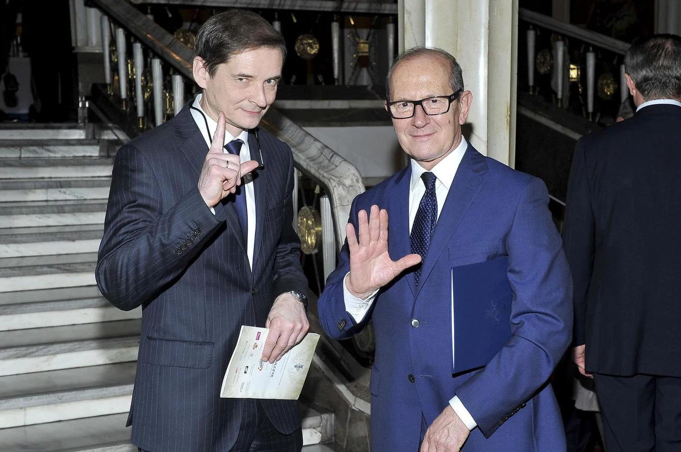 Przemysław Babiarz i Włodzimierz Szaranowicz (2014)