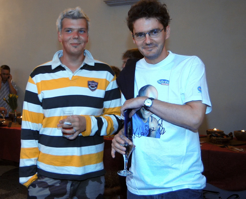 Michał Figurski i Kuba Wojewódzki w 2004 roku