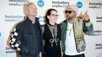 Sting i Shaggy byli zagranicznymi gwiazdami gali Bestsellery Empiku 2017 (w środku prezes Empiku Ewa Szmidt-Belcarz)