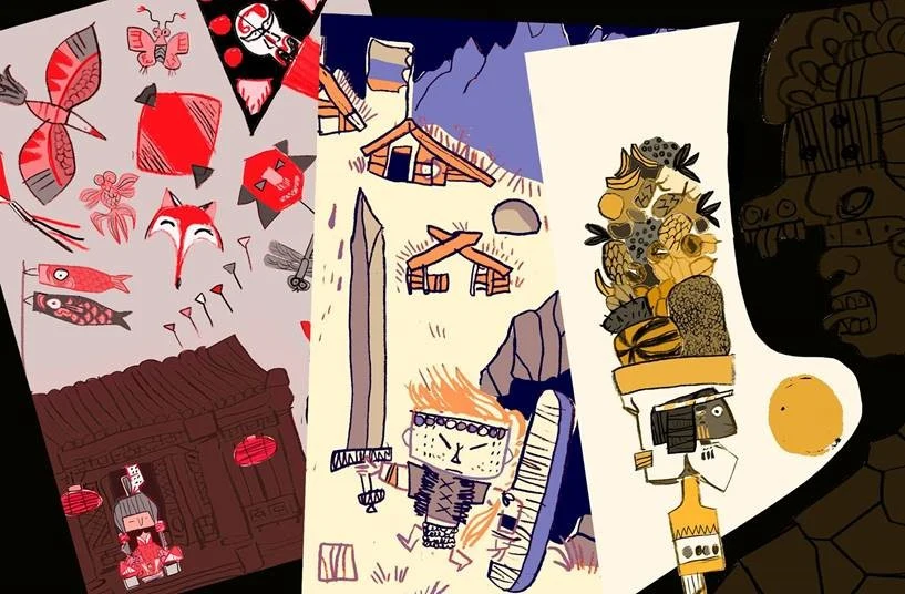 Cudowne ilustracje z książki "Była sobie dziewczynka"