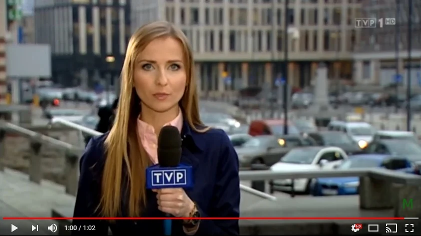 Ewa Bugała w "Wiadomościach" (Screen: youtube.com)