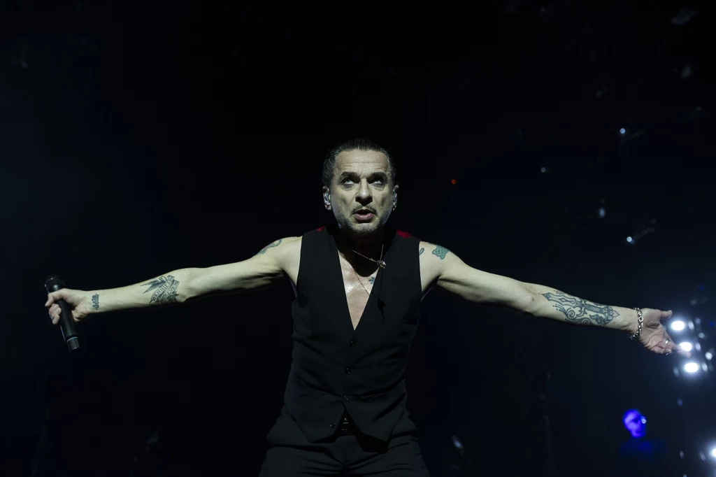 Dave Gahan (Depeche Mode) na scenie Tauron Areny Kraków