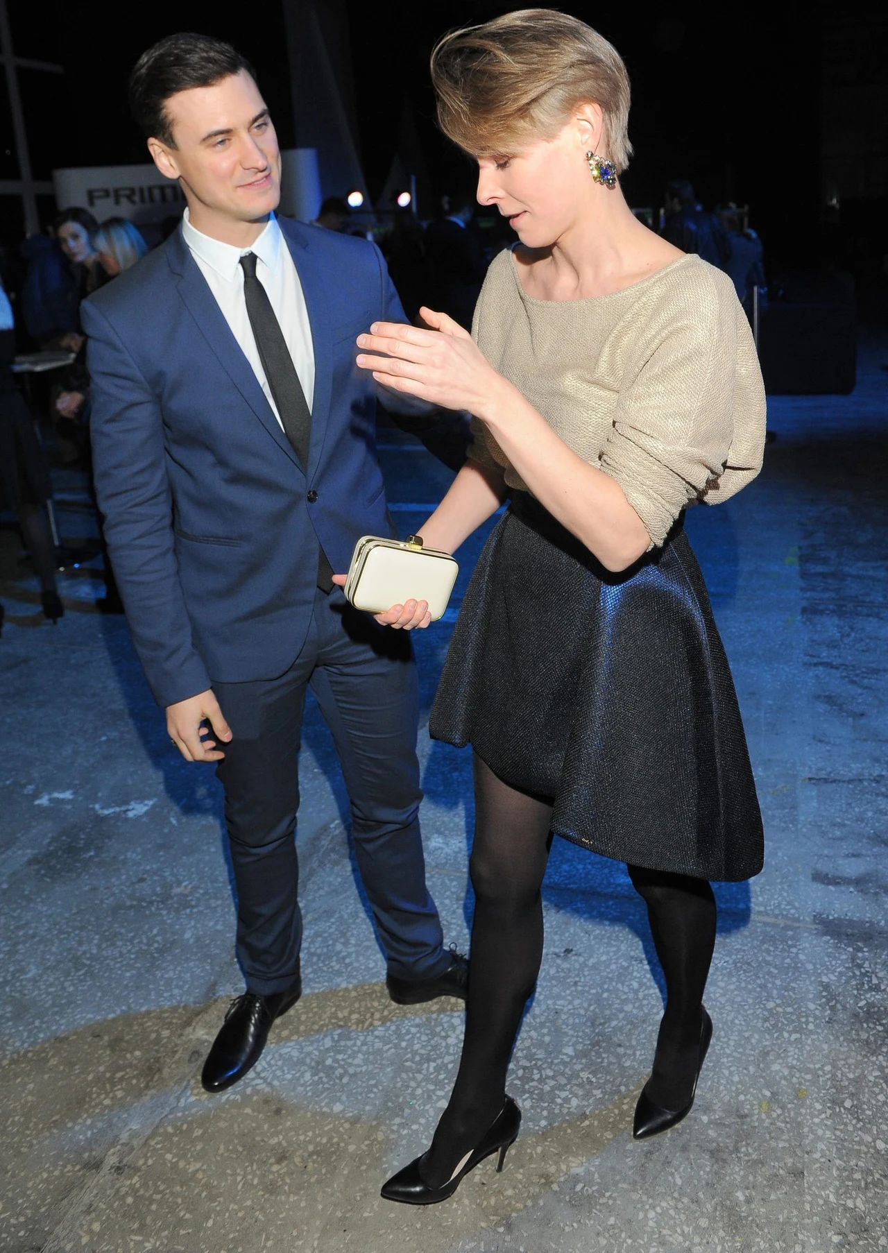 Mateusz Damięcki z żoną Pauliną Mateusz Damięcki z żoną Pauliną