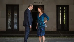 Maja Ostaszewska i Adam Woronowicz w serialu "Diagnoza", fot. Jan Artman