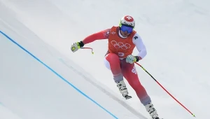 Beat Feuz na trasie olimpijskiej