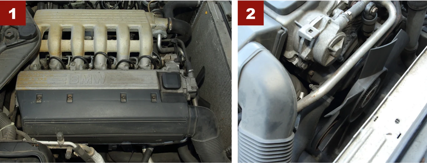 [1] Silnik tds ma sporo typowych awarii: psuje się pompa EDC, łańcuch rozrządu, cieknie olej... [2] Uszkodzenia sprzęgła wentylatora chłodnicy to popularna usterka w starszych BMW.