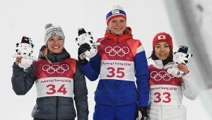 Od lewej: Katharina Althaus, Maren Lundby i Sara Takanashi