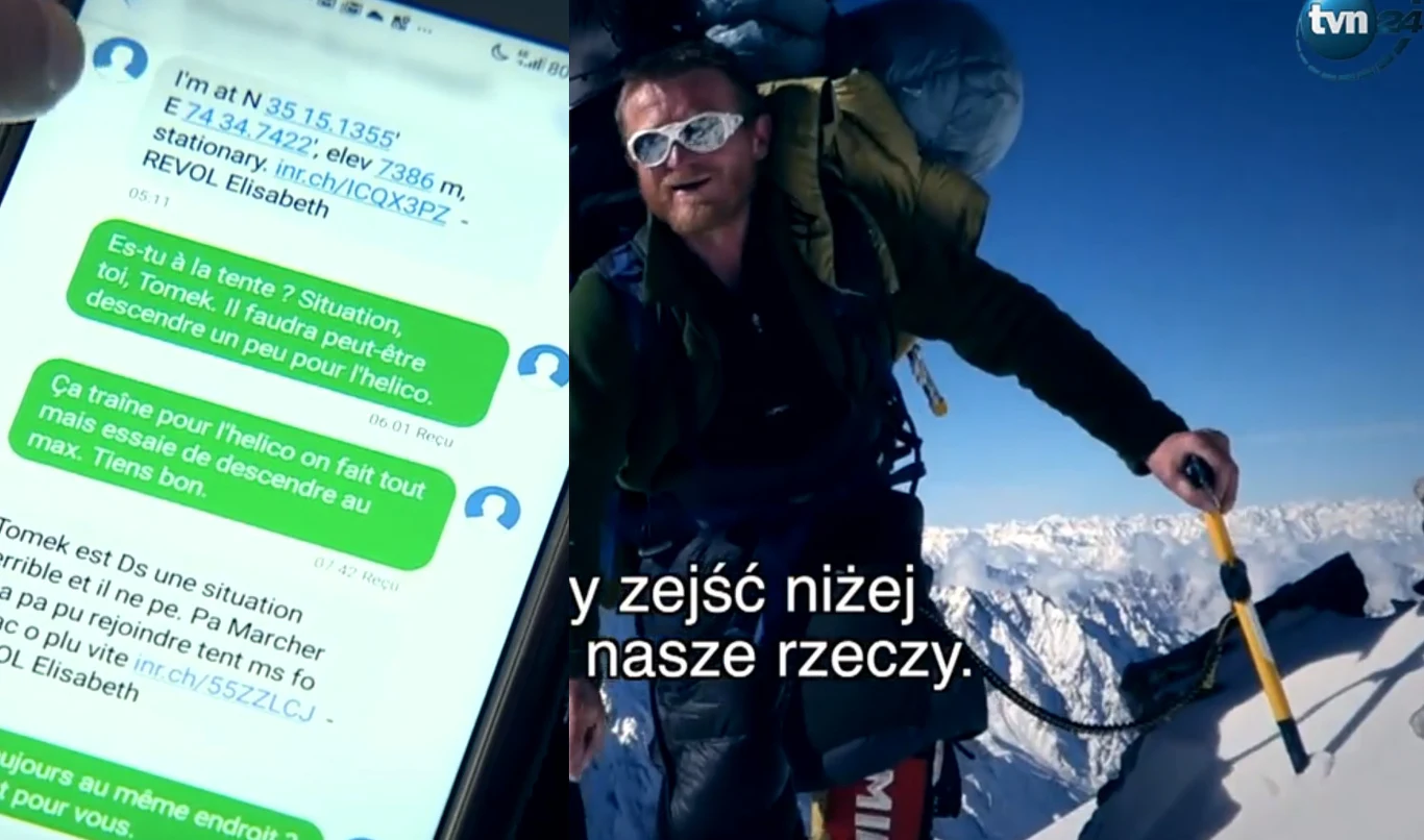Elizabeth Revol udzieliła wywiadu. Opowiedziała o Tomaszu Mackiewiczu, pokazała też wiadomości, które wysyłała z Nanga Parbat Elizabeth Revol udzieliła wywiadu. Opowiedziała o Tomaszu Mackiewiczu, pokazała też wiadomości, które wysyłała z Nanga Parbat