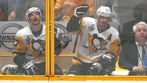 Sidney Crosby i Jewgienij Małkin