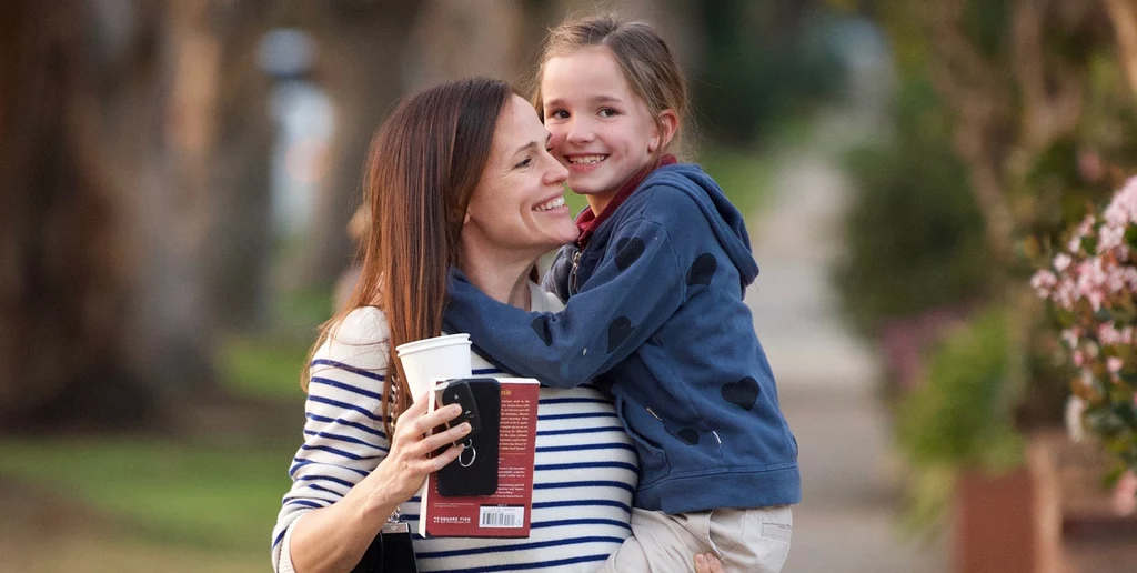 Jennifer Garner na spacerze z córką