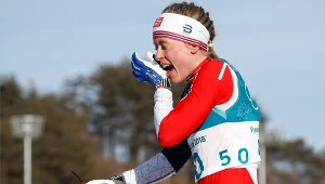 Ragnhild Haga na mecie