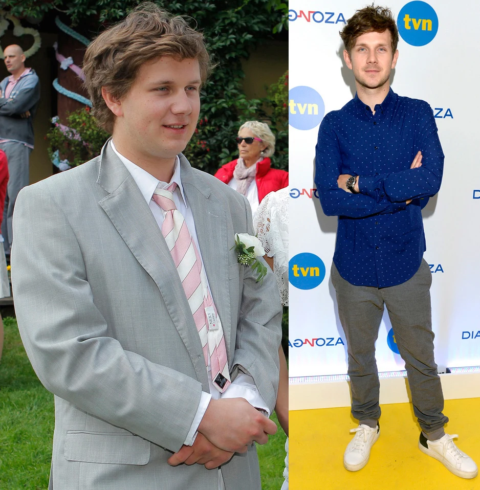 Antek Królikowski na początku kariery i obecnie, fot. Engelbrecht, Kurnikowski Antek Królikowski na początku kariery i obecnie, fot. Engelbrecht, Kurnikowski