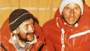 Krzysztof Wielicki i Leszek Cichy po powrocie z Mount Everestu