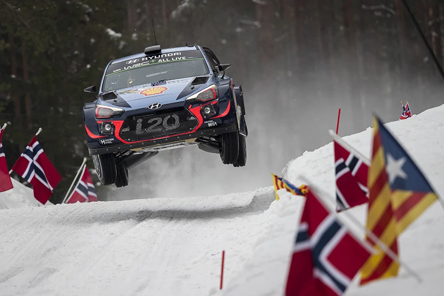 Thierry Neuville na Rajdzie Szwecji