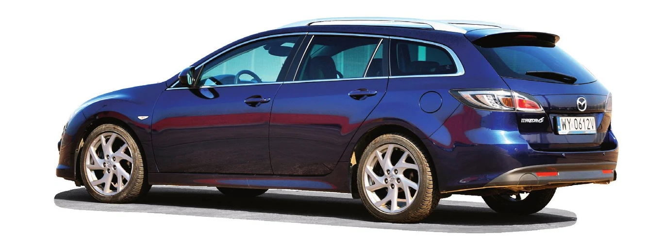 MAZDA 6 II KOMBI dł.: 477 cm, szer.: 180 cm, wys.: 149 cm, rozstaw osi: 273 cm, pojemność bagażnika: 500-1880 l