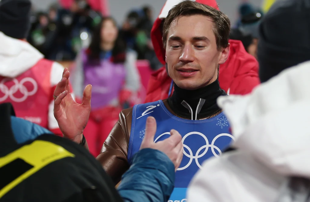 Kamil Stoch podczas igrzysk olimpijskich w Pjongczangu
