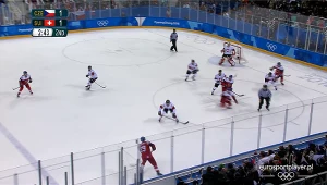 Hokeiści Czech podczas meczu ze Szwajcarią