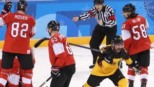  Niemiec Yannic Seidenberg cieszy się z gola