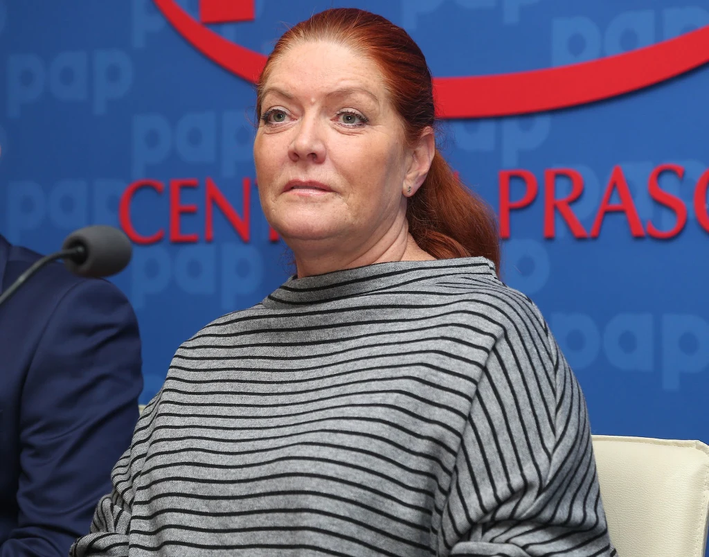 Katarzyna Dowbor na konferencji prasowej "Tarczyca - otocz ją opieką"