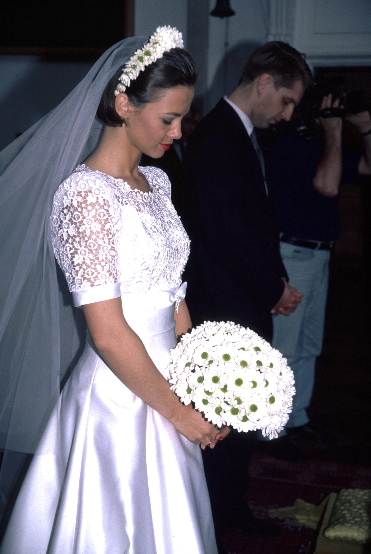 Kinga Rusin i Tomasz Lis podczas ślubu Kinga Rusin i Tomasz Lis podczas ślubu