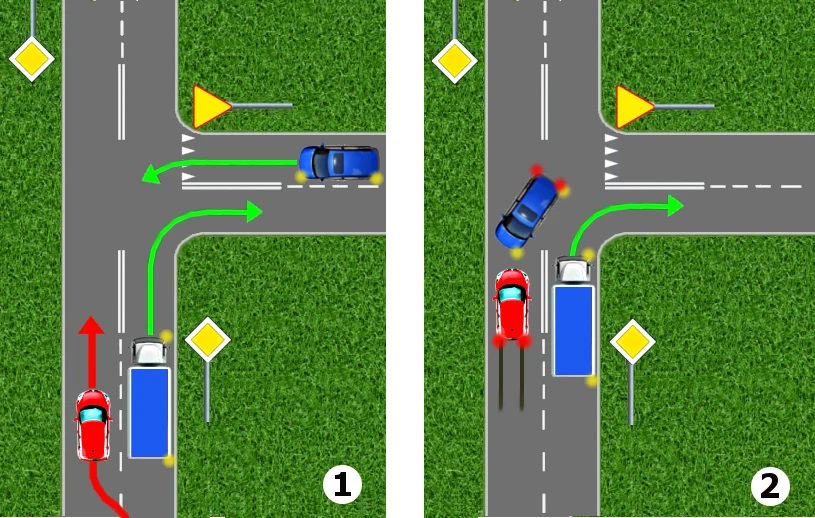 Ryzykanckie i lekkomyślne wyprzedzanie na skrzyżowaniu Ryzykanckie i lekkomyślne wyprzedzanie na skrzyżowaniu