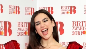 Dua Lipa i jej dwie statuetki Brit Awards