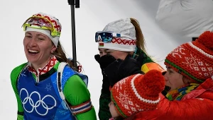 Daria Domraczewa (z lewej) ma powody do zadowolenia