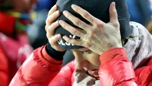 Polska biathlonistka Weronika Nowakowska po biegu sztafetowym