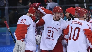 Rosjanie świętują wygraną z Czechami