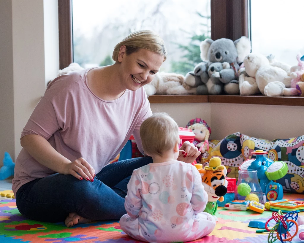 Otylia Jędrzejczak z córką Otylia Jędrzejczak z córką