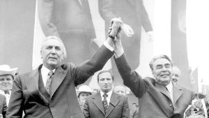 Zapis o przyjaźni ze Związkiem Radzieckim znalazł się w konstytucji PRL z 1976 r. Na zdjęciu Edward Gierek i Leonid Breżniew