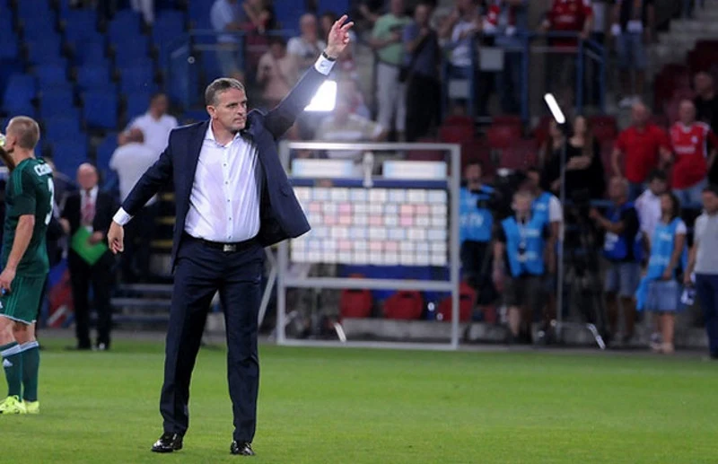 Trener ŁKS-u Kazimierz Moskal Trener ŁKS-u Kazimierz Moskal