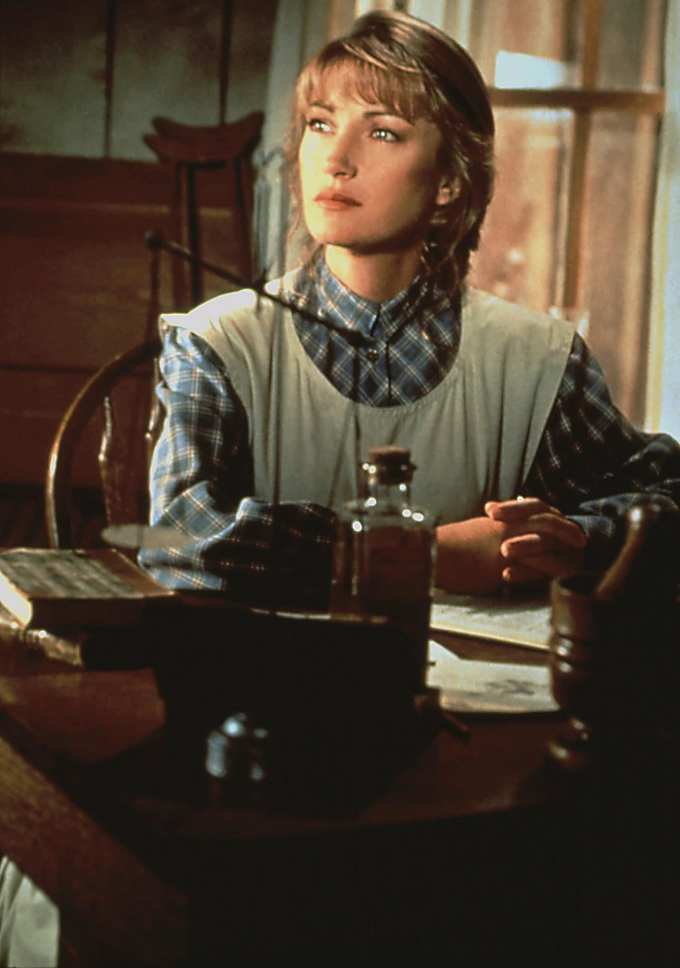 Jane Seymour na planie serialu "Dr Quinn"