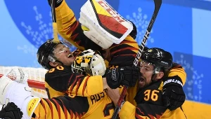 Radość niemieckich hokeistów