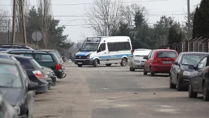 Miejsce konfrontacji obcokrajowców z policjantami na ulicy Rembowskiego w Zgierzu