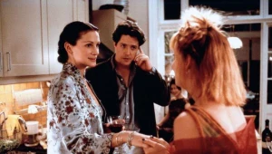 Julia Roberts, Hugh Grant i Emma Chambers w filmie "Notting Hill" (1999)
