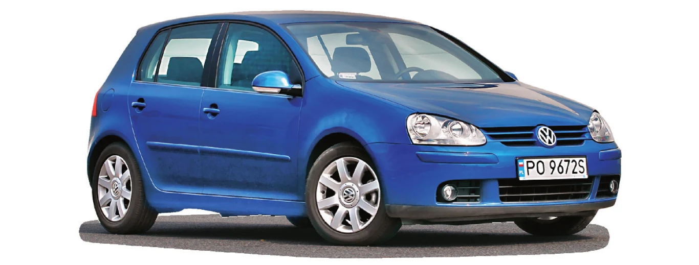 VOLKSWAGEN GOLF V (2003-2009), polecane wersje: 1.9 TDI (do 2005 r.), 1.6 8V. Po 2005 r. spadła jakość diesli. Na benzynie 1.6 8V wciąż można polegać.