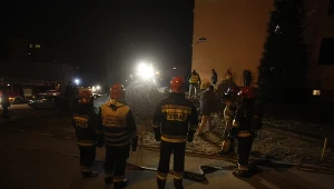 Straż pożarna na miejscu zdarzenia.