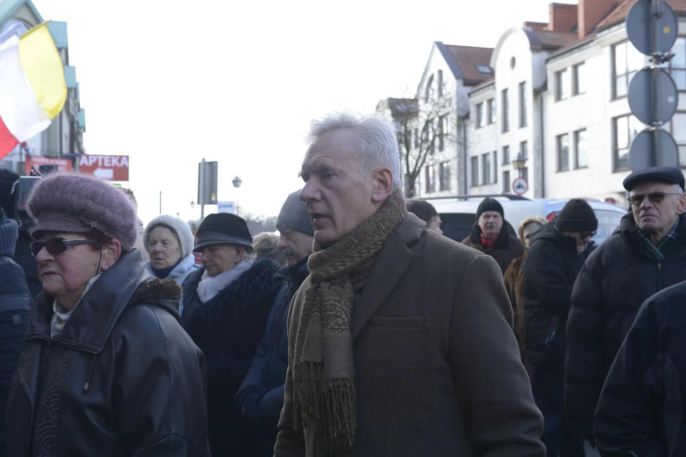 Andrzej Precigs na pogrzebie Agnieszki Kotulanki