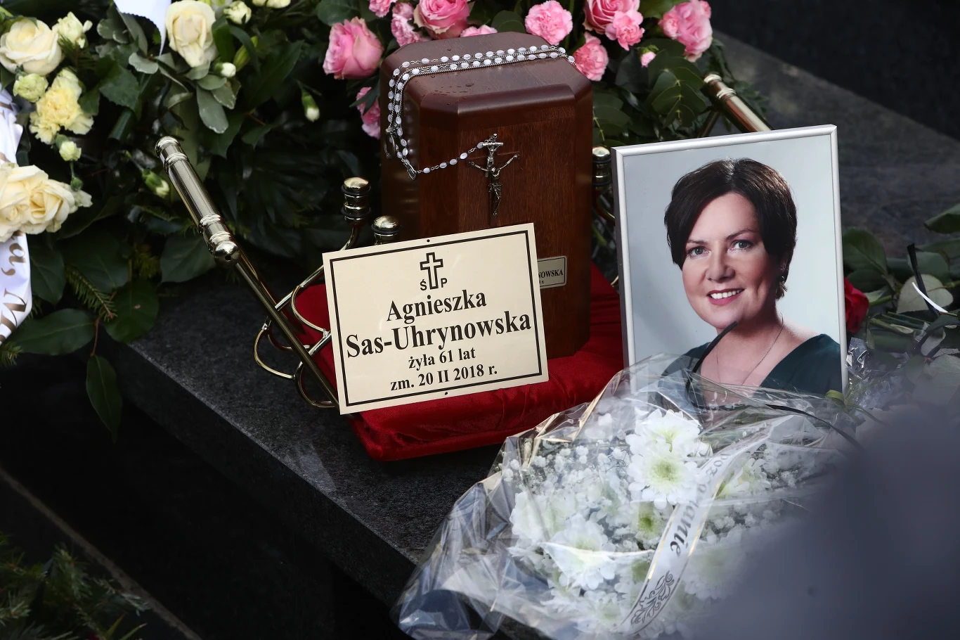 Urna z prochami Agnieszki Kotulanki Urna z prochami Agnieszki Kotulanki