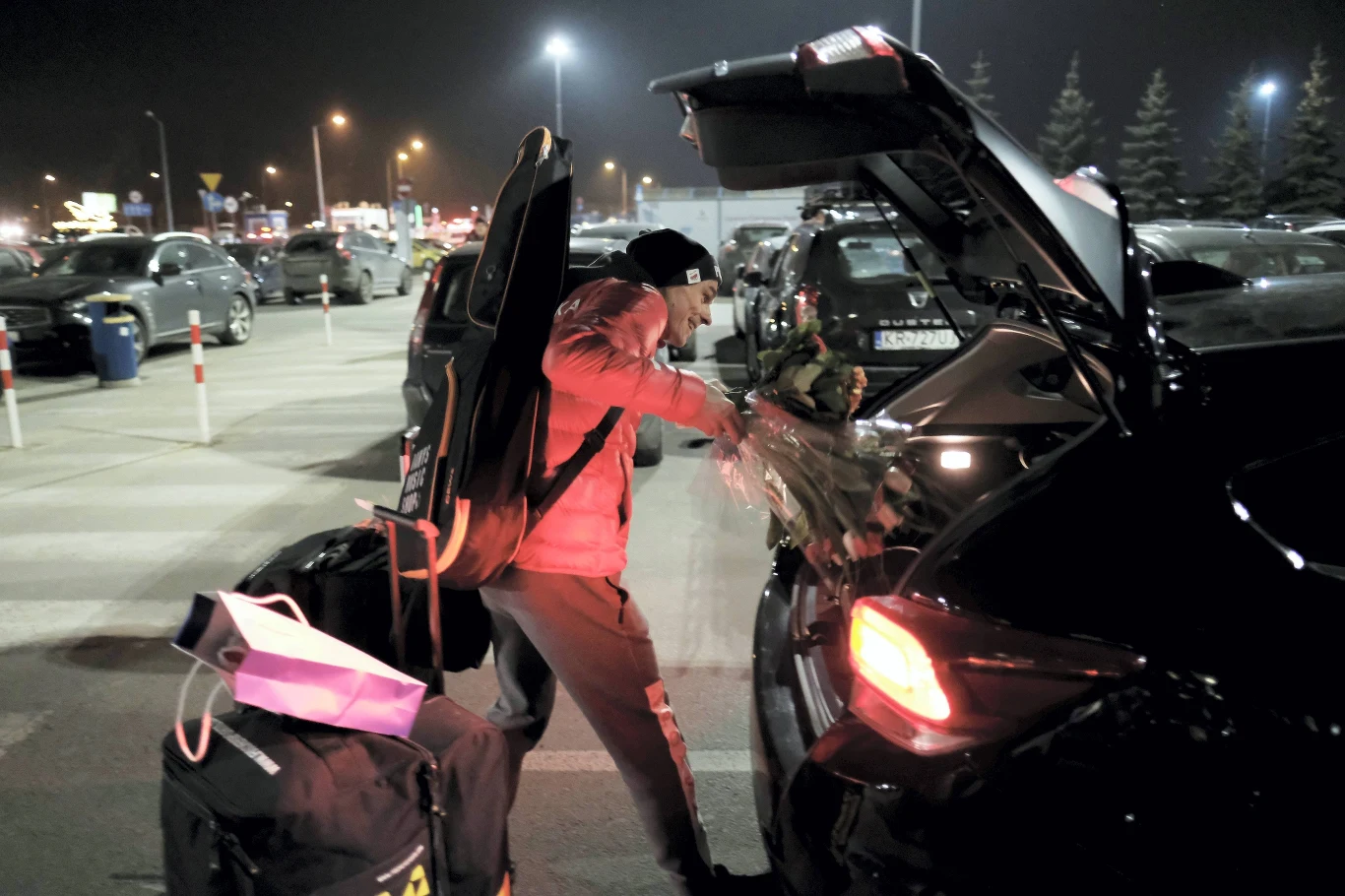 Piotr Żyła na lotnisku Piotr Żyła na lotnisku