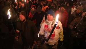 Uczestnicy marszu ONR